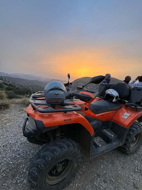 Agia Pelagia: Sunset or Morning Quad Tour & Ghost Town Visit - Entering The ELA Quad Safari Base Near Blue Bay
