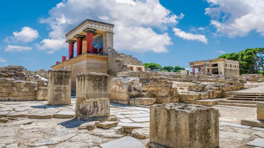 Crete: Knossos E-Ticket with Audio Guide & Optional Museum - Knossos Palace Highlights: Throne Room, North Lustral Area, and More