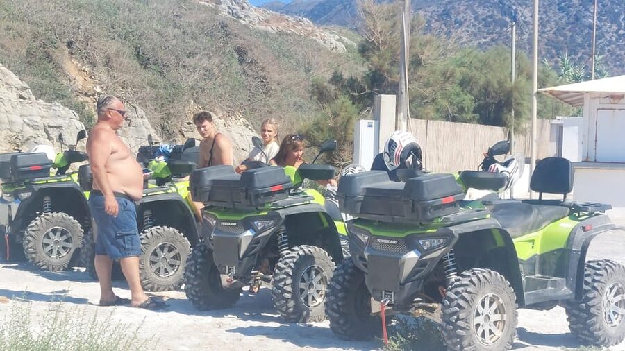 CRETE :MALIA HERSSONISOS QUADS ECOTOUR ADVENTURE - HIGH PERF - Pickup in Malia, Hersonissos, Sisi, and Stalida: start with less stress