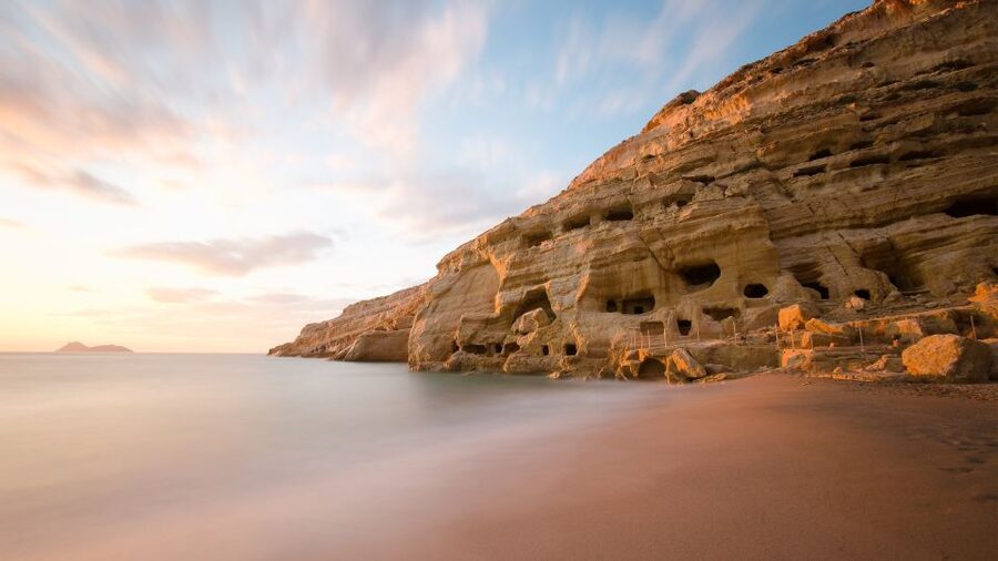 Crete: Matala Beach and Hippie caves, Red beach - Quick picks: Matala Beach, Hippie Caves, and Red Beach