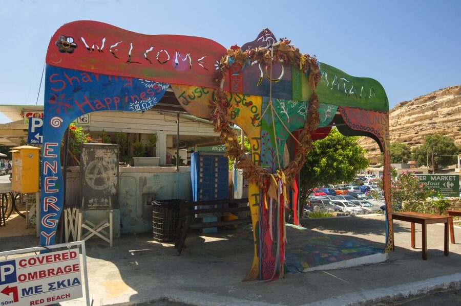 Crete: Matala Beach and Hippie caves, Red beach - Cave entrance fee and timing: decide fast so you don’t lose daylight