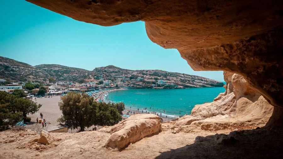Crete: Matala Hippie Caves - Matala in one day: beach time plus cave storytelling