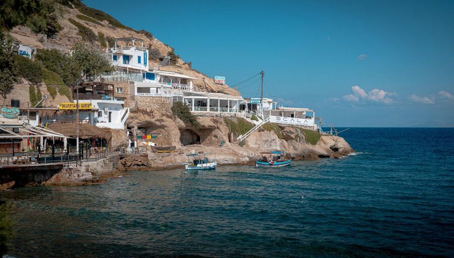 Crete: Matala Hippie Caves - The caves: Roman tombs that later became hippie homes