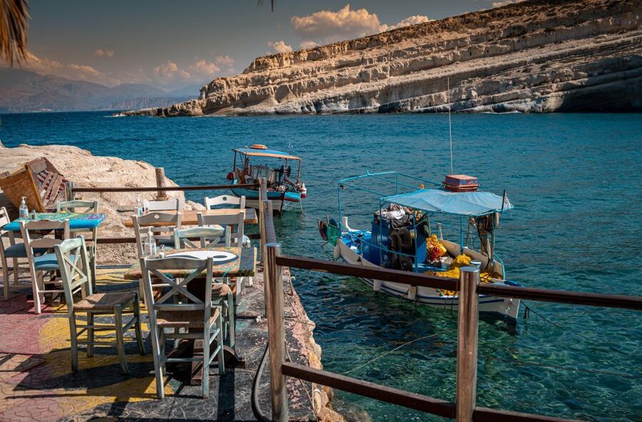 Crete: Matala Hippie Caves - Lunch and village time: colorful streets, shops, and local food breaks