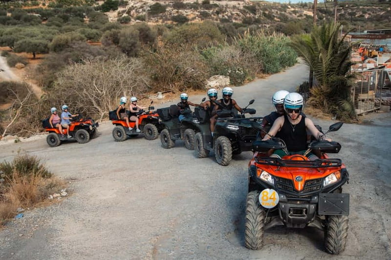 From Heraklion: Quad Safari Wild Crete Evening Tour - Skotino Cave: quick exploration with stalactites and a guide