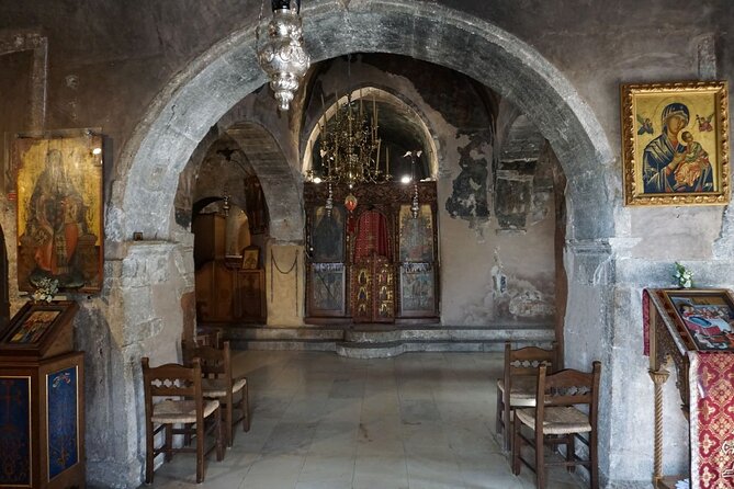 Guided Day Tour in Lasithi Plateau, Greek theme park and Villages - Krasi Village: The 2,000-Year Plane Tree and Wine Lunch Break