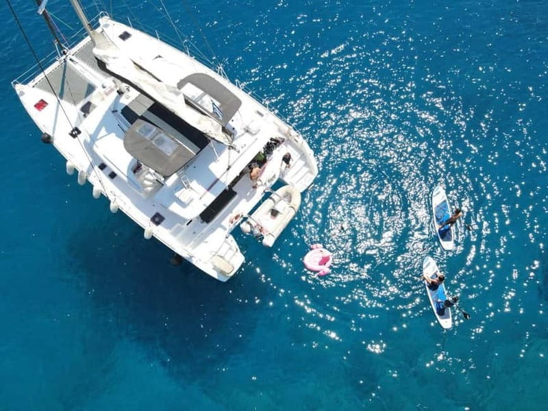 Heraklion: Dia Island Catamaran Cruise with Dinner and Wine - Key highlights at a glance