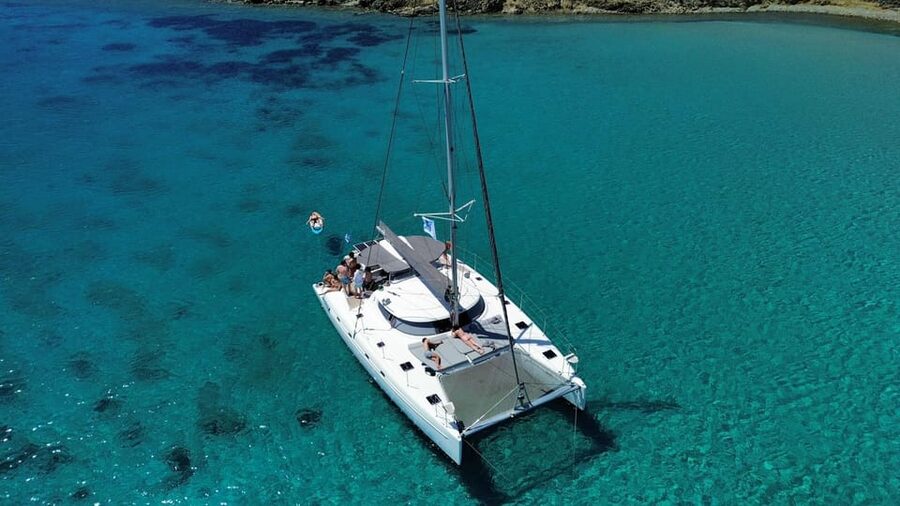 Heraklion: Dia Island Luxury Catamaran Cruise with Meal - Pickup, Ride Time, and Where You’ll Be Dropped