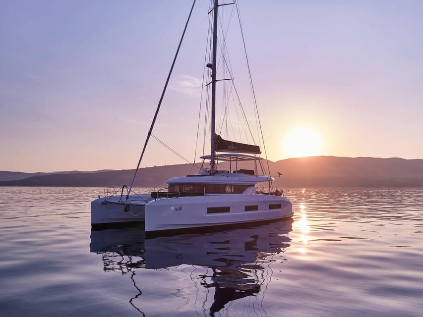 Heraklion: Dia Island Luxury Catamaran Cruise with Meal - Dia Island Water Time: Swimming, Snorkeling Gear, Fishing, and SUP