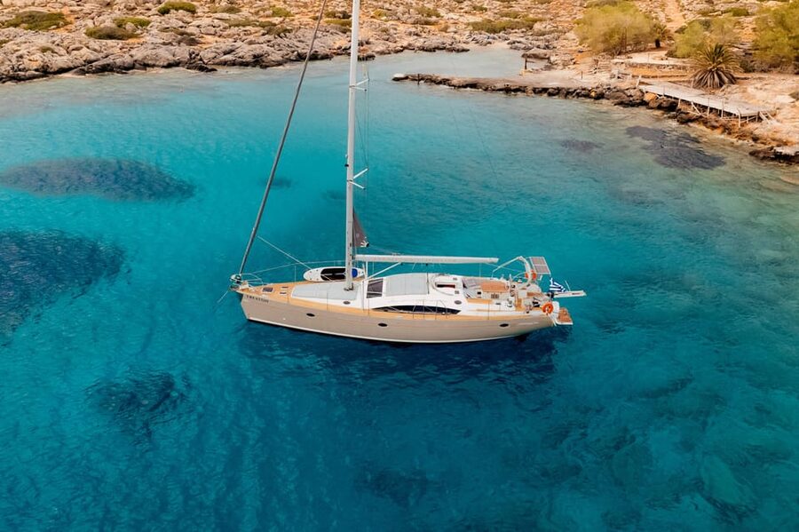 Heraklion: Dia Island Luxury Sailing Trip with Meal & Drinks - Dia Island time: swim, snorkel, SUP, fish, and actually relax