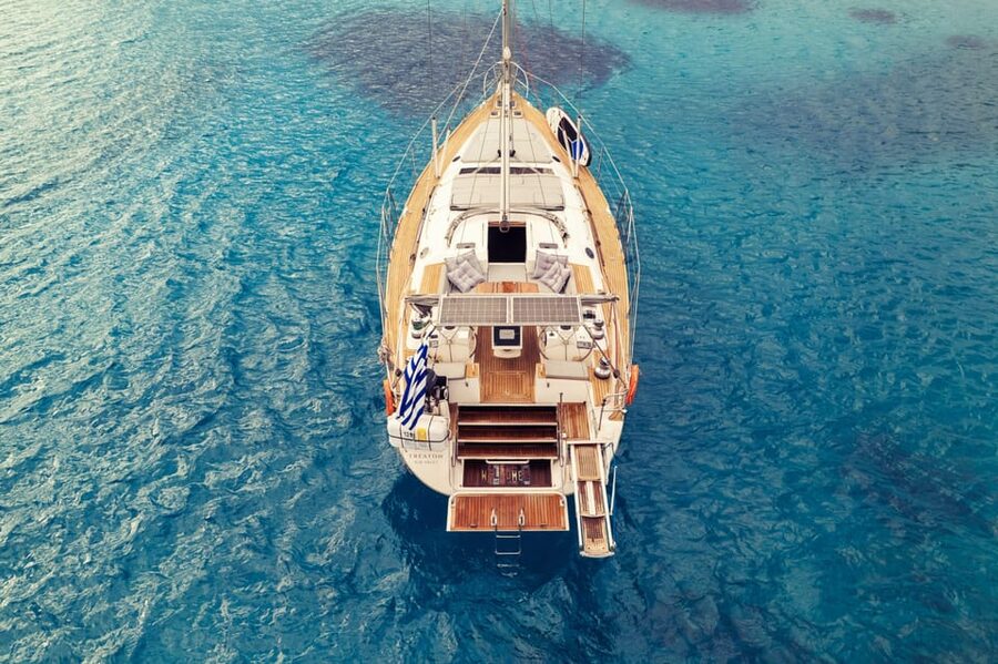 Heraklion: Dia Island Luxury Sailing Trip with Meal & Drinks - Sunset return: Rocca a Mare Fortress, harbor lights, and flexible skies