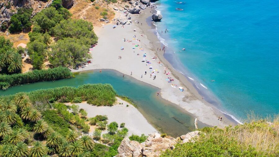 Heraklion: Preveli By Boat, Damnoni & Kourtaliotiko Springs - Optional town break around Rethymno: when your day includes a local wander