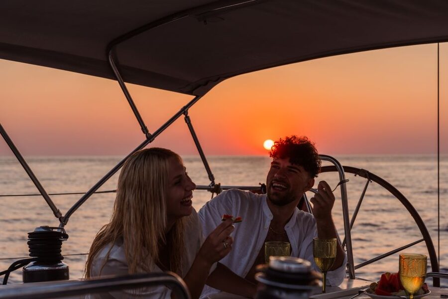 Heraklion: Sunset Sailing Cruise Dia Island with Snorkeling - After Dinner Sailing: Second Bay Time and Raki at Sunset