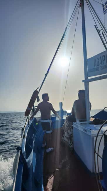 Hersonissos: Agapi Fishing Trips Sunset Cruise - Sunset from the water: photos, calm, and dolphin-watching chances