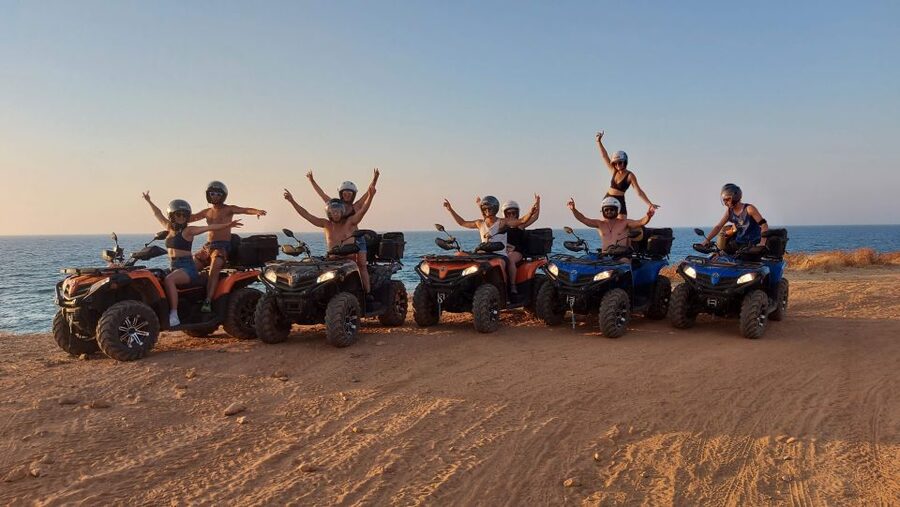 Malia: Off-Road Quad Safari Evening Tour with Dinner - Milatos and Sissi: seaside views plus a real breather