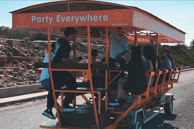 Malia: Party Bike 1 hour Experience & Unlimited Drinks - How the party bike actually works: pedal-powered, with room to rest