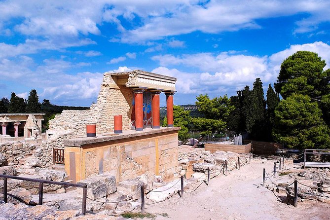 The valley of Zeus (Olive oil, wine tasting)-Knossos palace tour - Knossos Palace: skip-the-line, fresco walls, and the royal residence